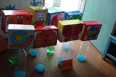 云亭中心幼儿园:自制体育玩具缤纷多彩